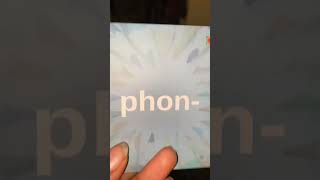 Today’s morpheme is PHON 📱 Do you know what it means etymology languagelearning [upl. by Divod409]