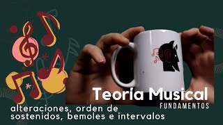 Bases de la teoría musical alteraciones orden de sostenidos bemoles e intervalos [upl. by Tiossem]