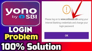 Yono Sbi login problem wwwonlinesbisbi using  sbi yono login problem  Yono SBI change password [upl. by Annodas29]