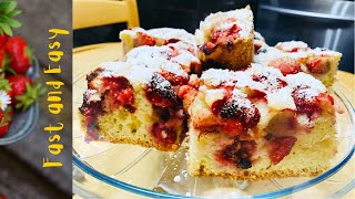 How to make a Strawberry Shortcake  Classic amp EASY🤩  Truskawkowy Deser Prosty [upl. by Sarah364]