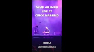 David Gilmour live at Circo Massimo 29092024 [upl. by Darcie]