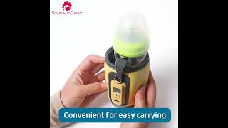 StarAndDaisy Portable Bottle Warmer Cover with 5Speed Quick USB Charging Baby Milk Bottle Warmer [upl. by Guzel]