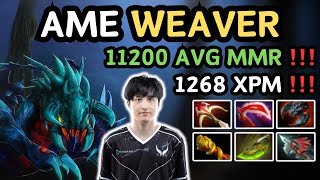 🔥 AME WEAVER Hard Carry Highlights 1268 XPM 🔥 11200 AVG MMR Pub Match Gameplay  Dota 2 [upl. by Hteik838]