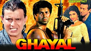 Ghayal  Sunny Deol amp Mithun Chakraborty  Ghayal 1990 Bollywood Action Movie Unknown Casting Facts [upl. by Nodlehs]