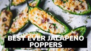 Best Stuffed Jalapeno Recipe  Bake at 425F [upl. by Pellikka]