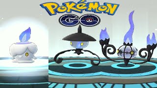 Litwick evolution into Lampent and Chandelure in Pokemon GO  Trainer Ari [upl. by Menis]