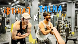 Rebuilding Ep 02  IBTIHAJ x TALHA  First Collab  gym gymvlog motivation [upl. by Demodena]