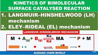 Tamil KINETICS BIMOLECULAR SURFACE CATALYSE REACTION Langmuir adsorption HINSHELWOOD ELEY RIDEAL [upl. by Tugman418]