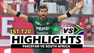 PAKISTAN VS SOUTH AFRICA 1ST T20 MATCH HIGHLIGHTS  PAK VS SA [upl. by Nivrem575]