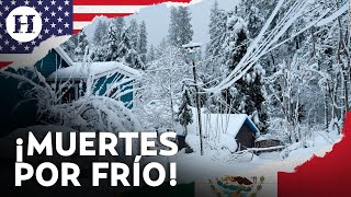 ¡Nevadas cobran vidas Al menos 5 personas perdieron la vida por el clima frío en Estados Unidos [upl. by Clarine]