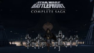 Star Wars Battlefront II The Complete Saga Coruscant Operation Knightfall [upl. by Yarb]