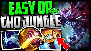 CHOGATH JUNGLE SCALES BIGLY How to Play ChoGath Jungle amp CARRY Low Elo Season 14 [upl. by Hourihan113]