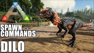 Ark DILOPHOSAUR spawn commands [upl. by Anitniuq]