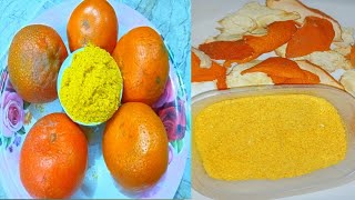 Simple Skin Whitening Powder  The Magic Of Orange Peel Powder And How To Use It  Skin Glowing [upl. by Towne546]