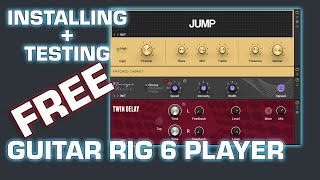 FREE Guitar Plugin  Guitar Rig 6 Player  Installing how to use and first impressions [upl. by Jilly]