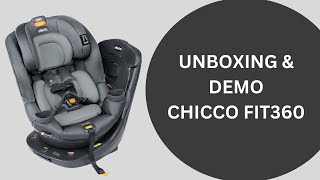 Chicco Fit360 Rotating Convertible Car Seat Unboxing amp Demo [upl. by Muhcon]