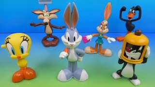 2012 THE LOONEY TUNES SHOW SET OF 6 McDONALDS HAPPY MEAL FULL COLLECTION VIDEO REVIEW [upl. by Asenej]