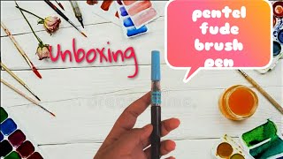 pentel brush pen unboxingextra fine [upl. by Aryhs]