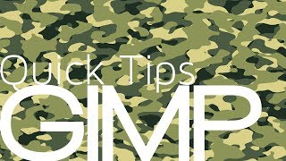 Gimp Quick Tips Camouflage Design [upl. by Nagah783]