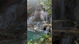 Social media vs Reality Part 2 travel laos kuangsiwaterfall [upl. by Fidel]