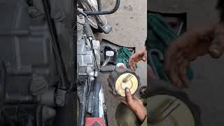 Baba 125 Engine Oil Change filtercleaning honda [upl. by Adnana]