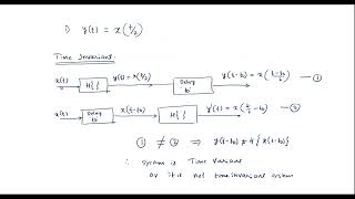 Determine whether the following systems are Time invariant and Invertible [upl. by Initirb]