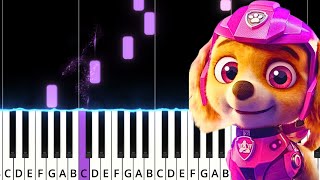 Skyes song OST quotPAW Patrol The Mighty Moviequot 2023 Piano cover Sheet music [upl. by Adai]