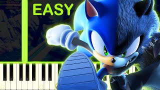 SONIC UNLEASHED THEME  EASY Piano Tutorial [upl. by Kapor]