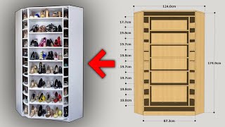 HOW TO MAKE A ROTATING SHOES RACK [upl. by Vernon]