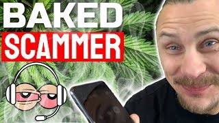 Phone Scammer is HIGH OUT OF HIS MIND [upl. by Reywas]