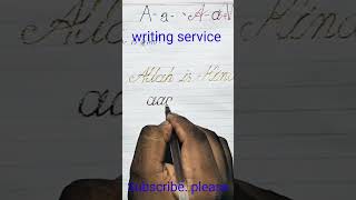 Handwriting English writing service education [upl. by Paige]