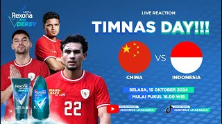 THE DERBY S2 EPS 28 LIVE REACTION TIMNAS DAY  CHINA VS INDONESIA [upl. by Hairom]