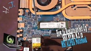 How to Replace or Set Up SSD NVMe M2 in MSI Bravo Notebook 💻 [upl. by Jehial751]