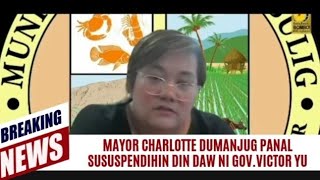 mayor charlotte dumanjug panal sususpendihin din ni governor victor yu ng zamboanga del sur [upl. by Eleinad230]