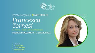 Perché scegliere il Master SAFE  Francesca Tornesi Partecipante XXIII Edizione [upl. by Neirda24]