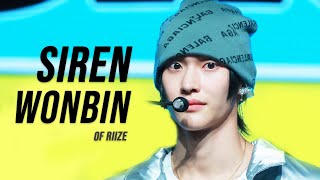 230820 SIREN  RIIZE WONBIN fancam 라이즈 원빈 직캠 Showcase Nice To Meet You  KCON LA [upl. by Mccord120]