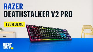 Razer DeathStalker V2 Pro Gaming Keyboard — from Best Buy [upl. by Pietro]