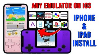 How Install Any Emulator GBA iNDS PPSSPP Delta Retro on iOS 17 [upl. by Akinohs]