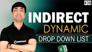 INDIRECT Dependent Dynamic Drop Down List  How to create Dynamic DropDown List in Excel [upl. by Robyn]