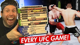 Getting a KNOCKOUT on every UFC video game [upl. by Ardua]