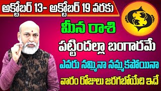 Meena Rashi Vaara Phalalu 2024  Meena Rasi Weekly Phalalu Telugu  13 October  19 October 2024 [upl. by Herzberg147]