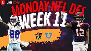 NFL Week 11 MNF  Texans vs Cowyboys  DFS Picks for DraftKings FanDuel [upl. by Aivlis261]