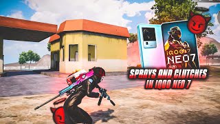 Sprayz And Clutches 🧠  Iqoo Neo 7  Smooth90fps  BGMI✅ [upl. by Cherilynn]