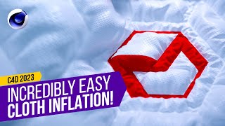 Cloth Inflation Simulations in Cinema 4D  Cloth Stitching Effect Tutorial [upl. by Ylrbmik]