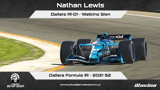 iRacing  21S2  Dallara iR01  Dallara Formula iR  Watkins Glen  NL [upl. by Whitehurst626]