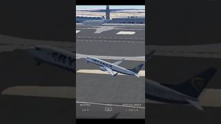 Ryanair b737 amazing takeoff from dubai infiniteflight youtubeshorts shorts [upl. by Yrtnahc]