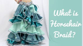 What is horsehair braid How to use it for Belly Dance Costumes [upl. by Annatnom661]