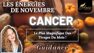 ♋ Cancer  Novembre 2024 🎃 Préparezvous à manifester vos rêves 🕯️Tirage de cartes  Guidance 🧿 [upl. by Alyl732]