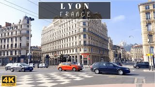 France 🇫🇷 4K Walk  Lyon  3rd Largest City  Sits at the junction of the Rhône and Saône rivers [upl. by Aranat]