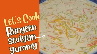 Delicious Rangeen Sewiyan Easy Dessert Recipe  Custard Vermicelli Recipe  Eid Special Recipe [upl. by Lynda]